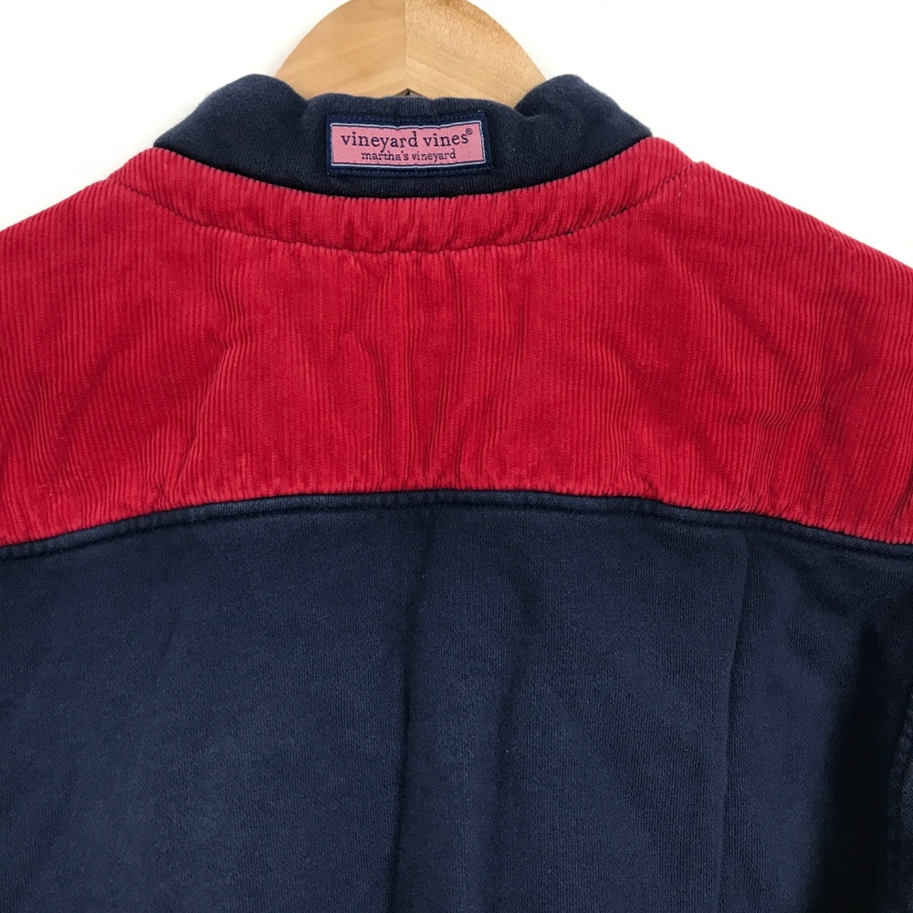 [3 for $15] Vineyard Vines Corduroy Shep Zip Pullover Sweater - Picture 5 of 8